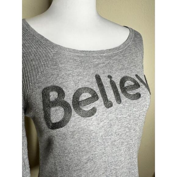 Subtle Luxury Believe XS/S Tencel Longsleeve Ribbed Side Slit Comfortable Crew - Picture 3 of 12